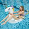 Inflatable Unicorn Swim Ring Toy Swimming Seat For Adult Beach Water Play Equipment Toy