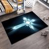 Radiant Cross Design Rug Non-slip rug suitable for living room and bedroom sofas.