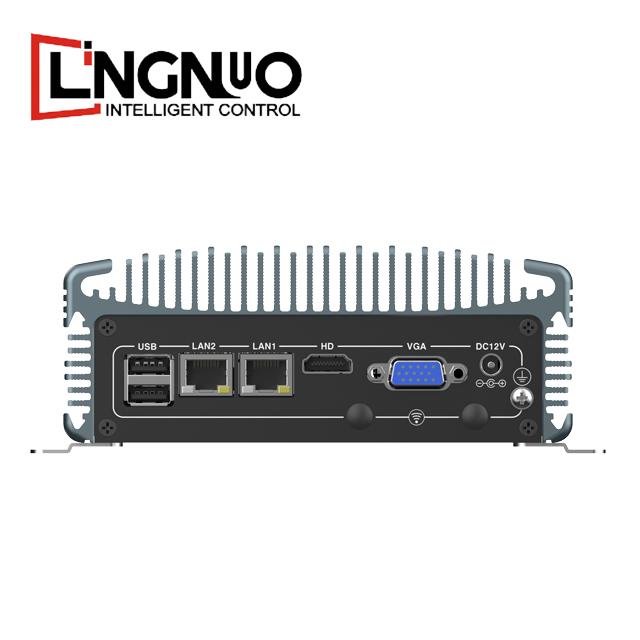 Безвентиляторный Алюминиевый Сплав Двойной LAN HD Порт VGA Двойной DP DDR4 MSATA WiFi 4G Слот для SIM-карты Двойной COM RS232 Настенное крепление Промышленный Мини-ПК