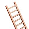2 шт. Мини-садовая лестница 2,4x0,8 дюйма Миниатюрная деревянная лестница-украшение для сказочных садов Поделки своими руками Микро-ландшафт Аксессуар для кукольного домика