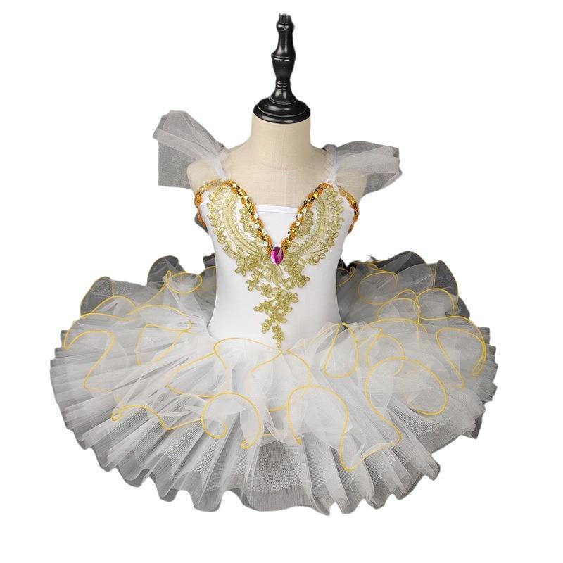 June 1 Children's Swan Ballet Dress - Girls Tulle Skirt Princess Costume