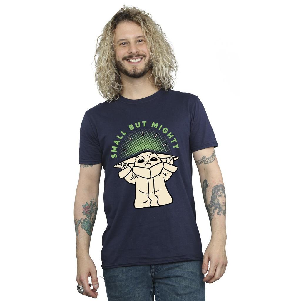 Star Wars Mens The Mandalorian Small But Mighty Grogu T-Shirt
