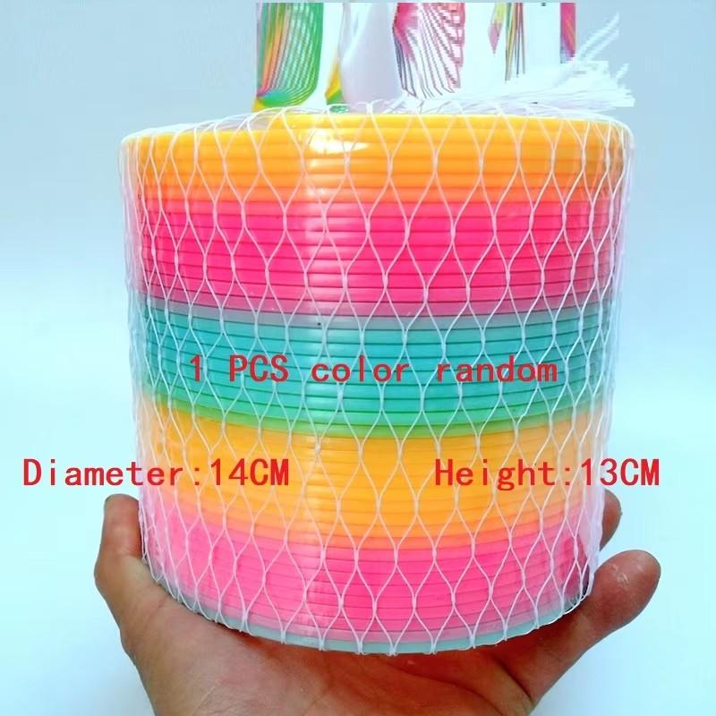 Super Sized Rainbow Circle Toy Large Spring Circle Rainbow Circle Stretchable Elastic Circle Magic Circle Children's Puzzle Toy