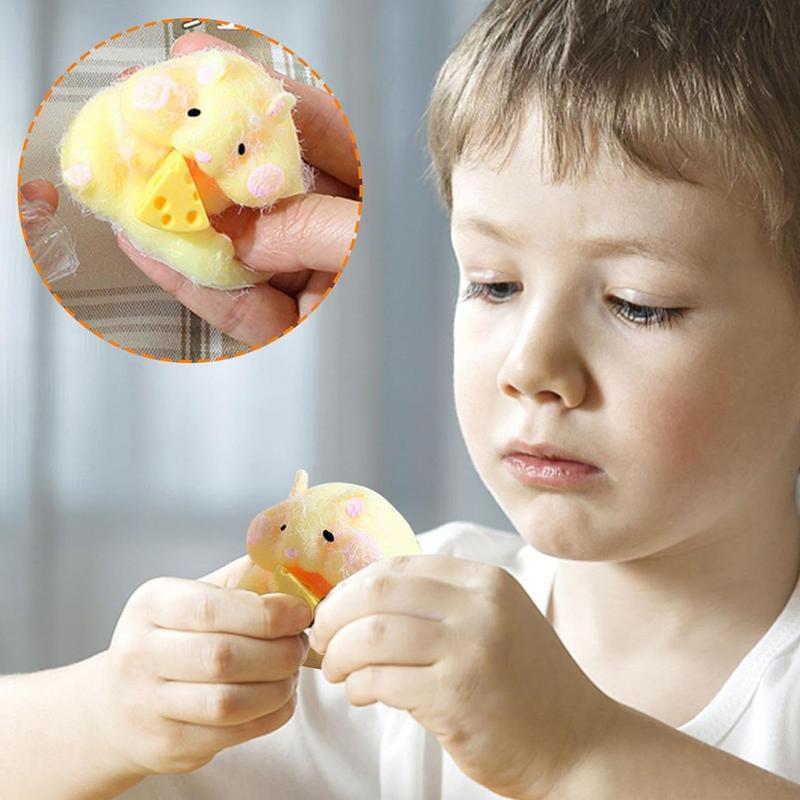 Милая игрушка-хомяк, мягкая игрушка-сжиматель, игрушки для снятия стресса, детская сенсорная игрушка, игрушка-хомяк, мягкая игрушка-сжиматель для детей, подарок