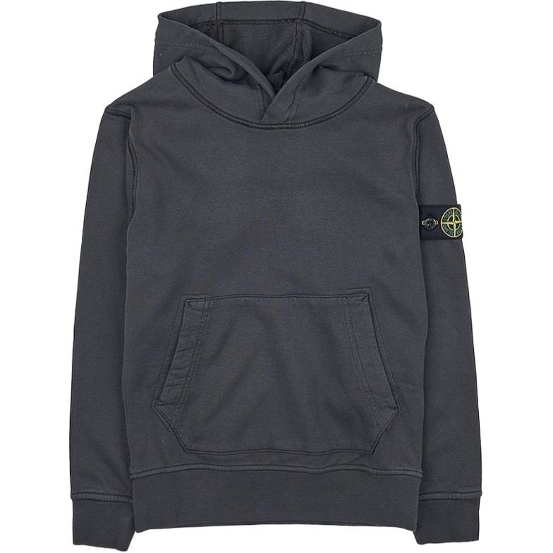 STONE ISLAND Толстовка с нашивкой-логотипом Детские толстовки Темно-серый 781661640-V0065