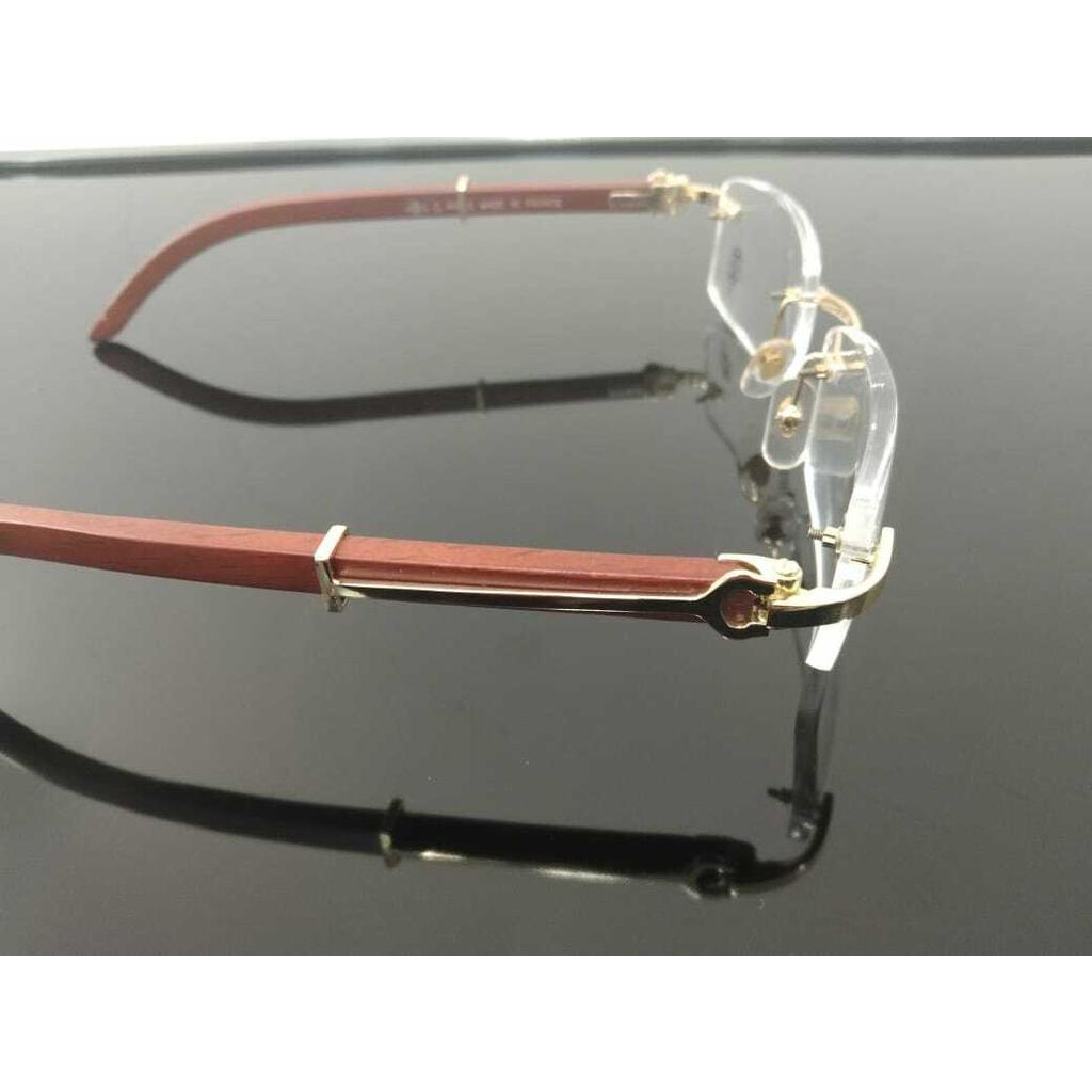Imported men Rimless Eyeglass wood /metal  eye-ware  55-18-140 JL286093830013