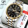 JINSHIDUN The New Business and Leisure Men's Watch Fully Automatic Mechanical Watch Dual -daily Calendar Night Light Waterproof High -end Watch