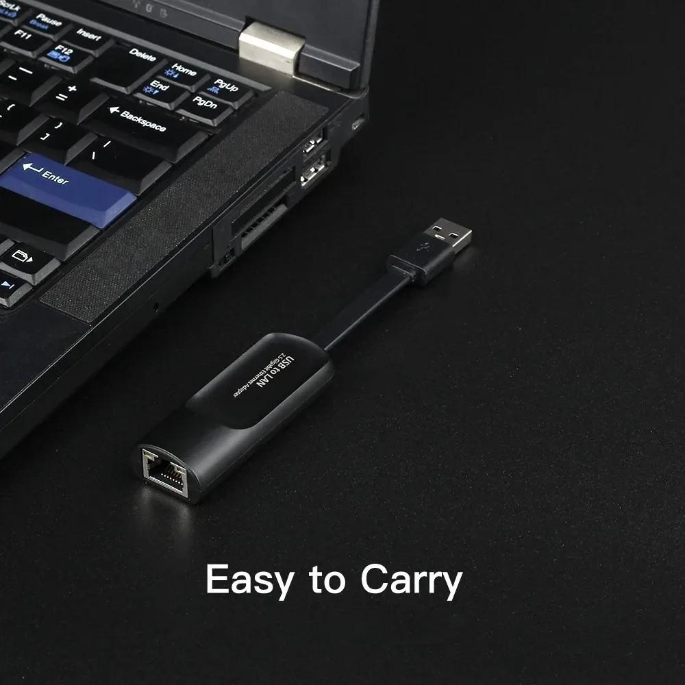 USB Type C To RJ45 2500Mbps Ethernet Adapter RJ45 Port 2.5G Wired Ethernet Adapter  PC Accessories