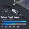 USB to Ethernet Adapter 5Gbps Type C (Thunderbolt 4/3 Compatible) to RJ45 Network Card Compatible for NAS Macbook Laptop