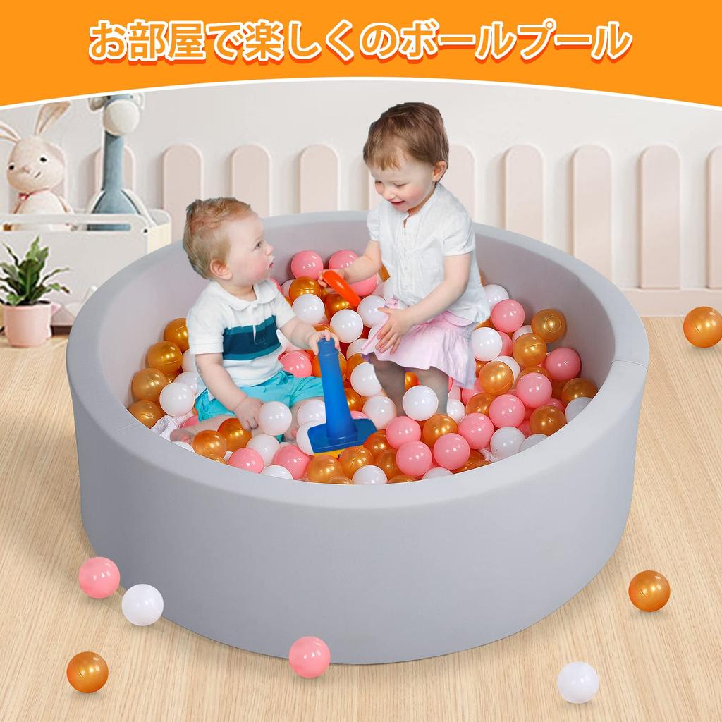 Круглый бассейн с пеной, Оборудование для крытой игровой площадки, Пена высокой плотности, Мягкая текстура, Для младенцев и детей, Развивающая игрушка, Домик с шариками, Цветной