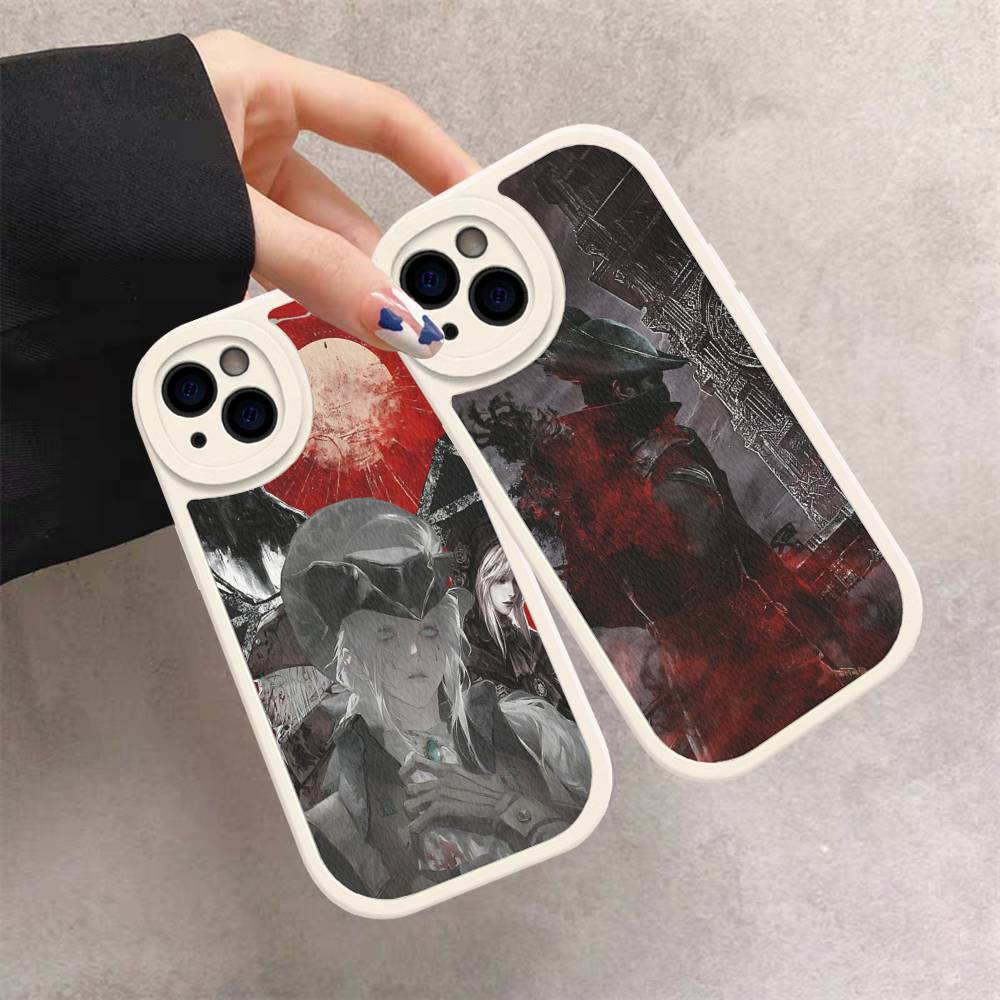 Кожаный чехол для телефона Dark Hunter B-Bloodborne Game для IPhone 16 15 14 17 Pro Max 11 12 Mini Plus Мягкий
