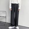 2024 New Men White Straight Pants Fashion Korean Loose Suit Trousers Casual Draped Baggy White Wide Pant Male Streetwear