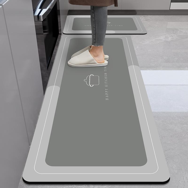 Коврик для пола кухни Diatom Mud Dirty Anti-slip Mat Simple Air-Soaching Water Absorbing Mat Home Easy to Cleaning Long Foot Mat