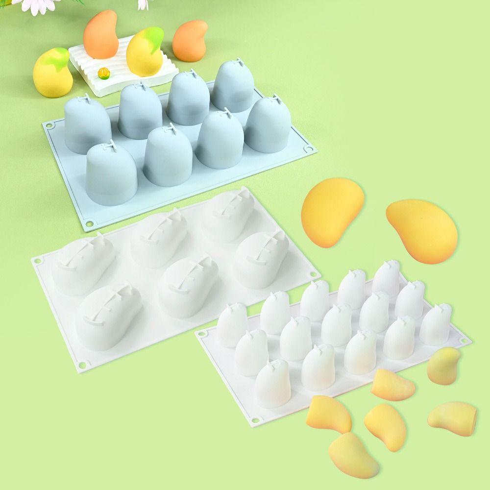 Food Grade Silicone Mango Mousse Cake Mold 15-Cavity French Pastry Mold Baking Mold Chocolate