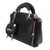 Women Handbag with Shoulder Strap Coin Purse PU Leather Zipper Multi Purpose Handbag Stylish Messenger Bag Black Free