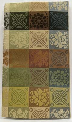 Ткань специального переплетения Taiko Sangyo Silk, Энсю Дамаск Золотисто-коричневый, 777-4