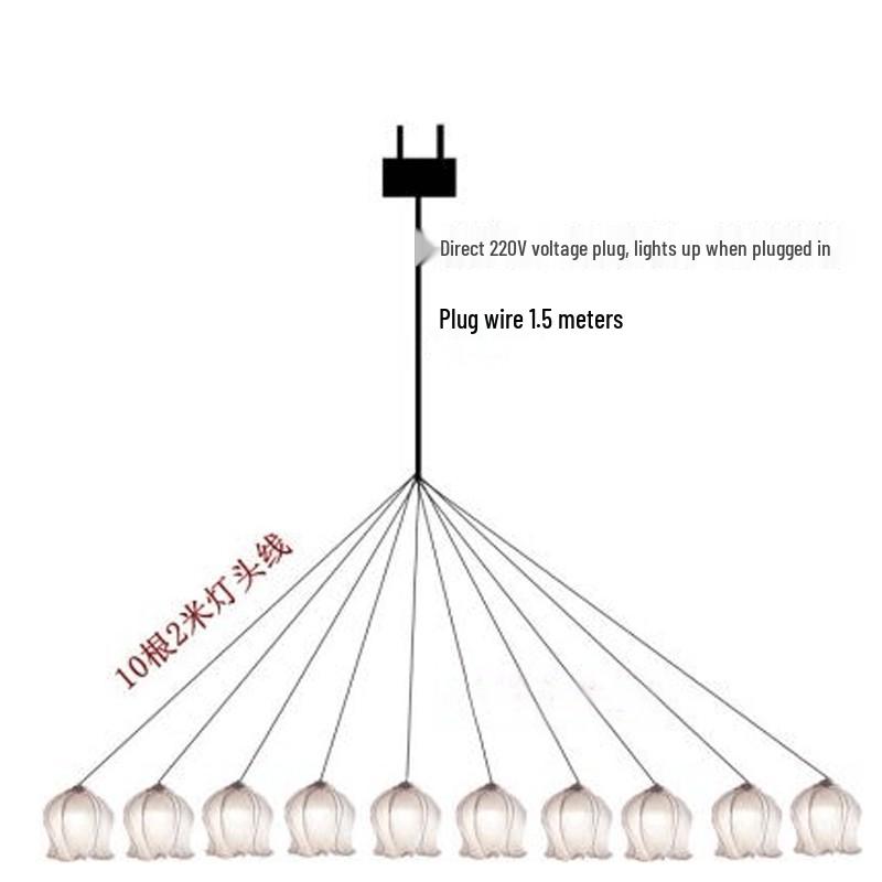 Люстра «Ландыш»: 5 или 10 Голов Свадебное и Торговое Центр Потолочное Украшение