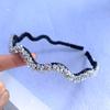 Sweet Korean Women Hairband Girls Headdress Flower Crystal Hair Hoop Hair Accessories Wave Headband