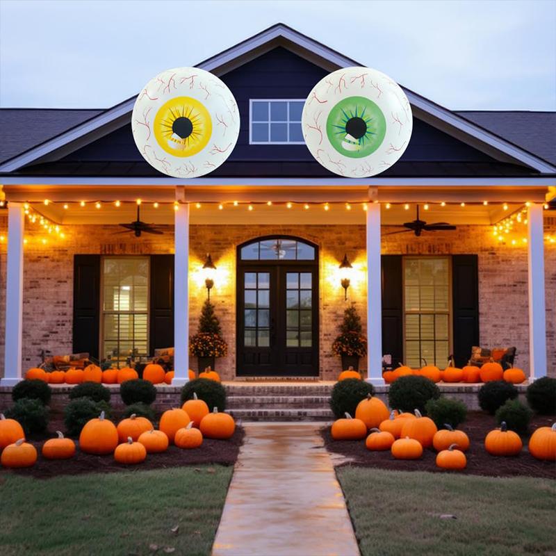 1PC Inflatable Eyeball Balloon Durable 4D Visuals Halloween Non-Electric Eye Design Home Eye Decorations Balloons Horror 40cm/60cm