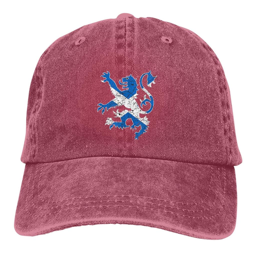 Lion Rampant Scotland Scottish Baseball Cap Adjustable Trucker Hats