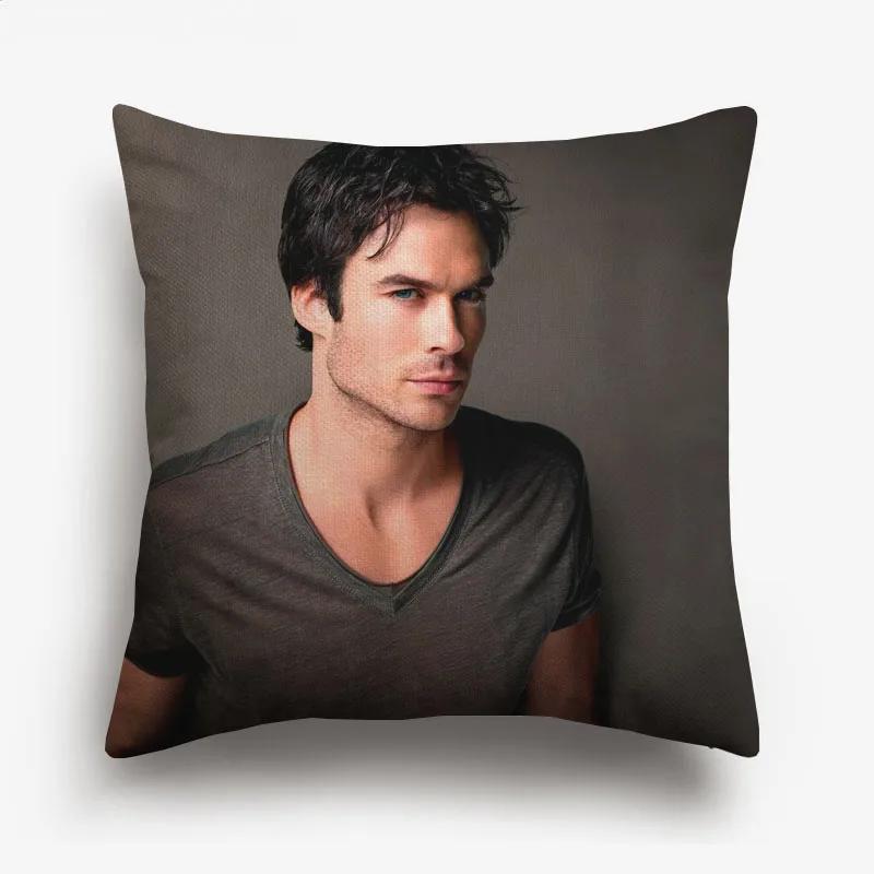 Ian Somerhalder Joseph Morgan Potrait Cushion Cover The Vampire Diaries Decorative Sofa Throw Pillow Case Pillow Case