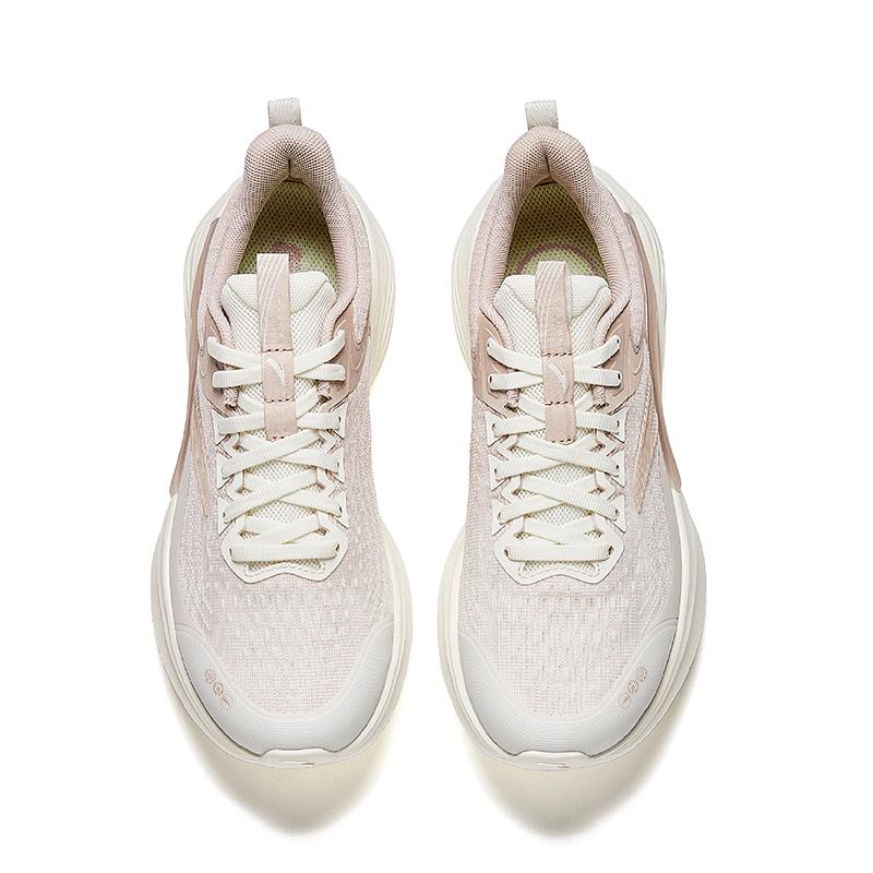 Anta Lingyun Простые Универсальные Модные Нескользящие Износостойкие Низкие Повседневные Кроссовки для Бега Женские кроссовки Белый Розовый 922525502-2