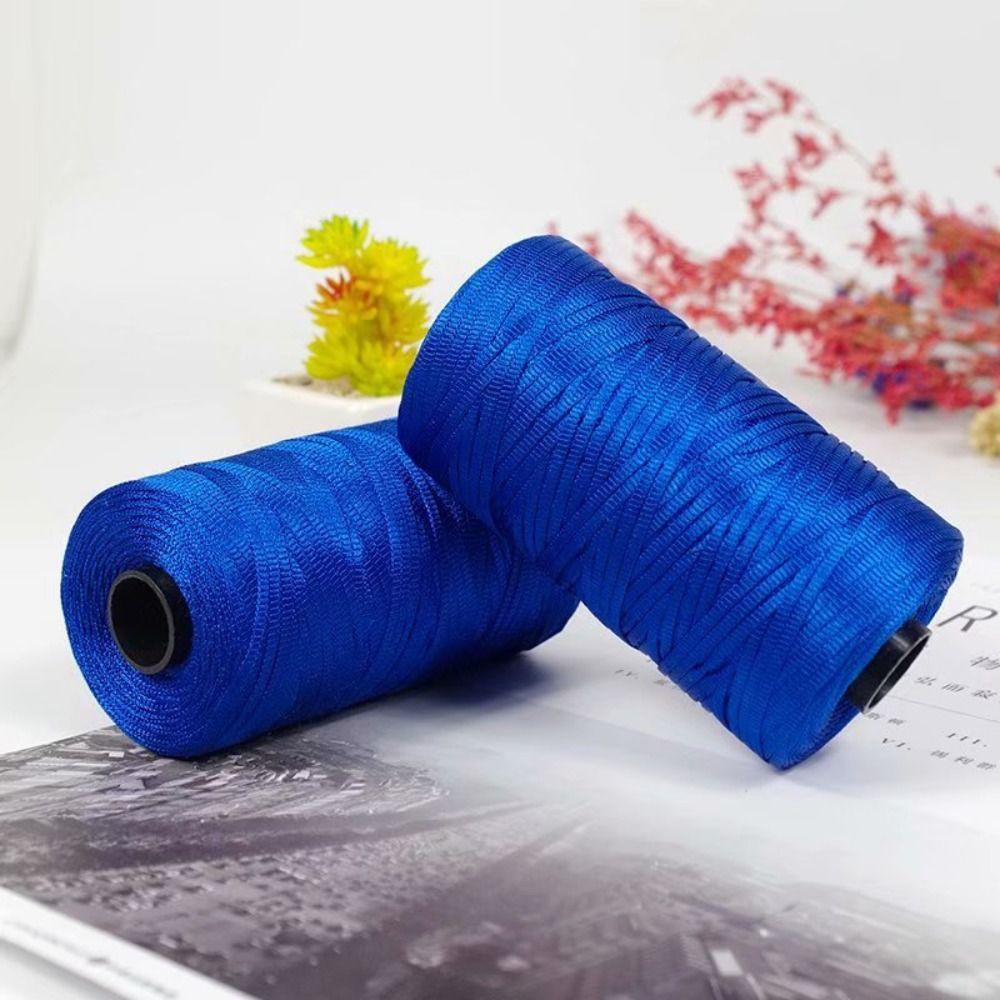 Новая летняя легкая пряжа из вискозы для вязания крючком, шелковая нить, плетеная вручную, шапка для вязания крючком, ледяная веревка