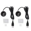 2PCS Mini LED Spotlights Indoor Aluminum USB 5V Round LED Accent Light for Pictures Artwork Jewelry