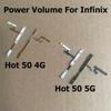 Power On Off Button Volume Switch Key Control Flex Cable For Infinix Hot 50 4G 5G Ribbon Repair Part X6882 X6720