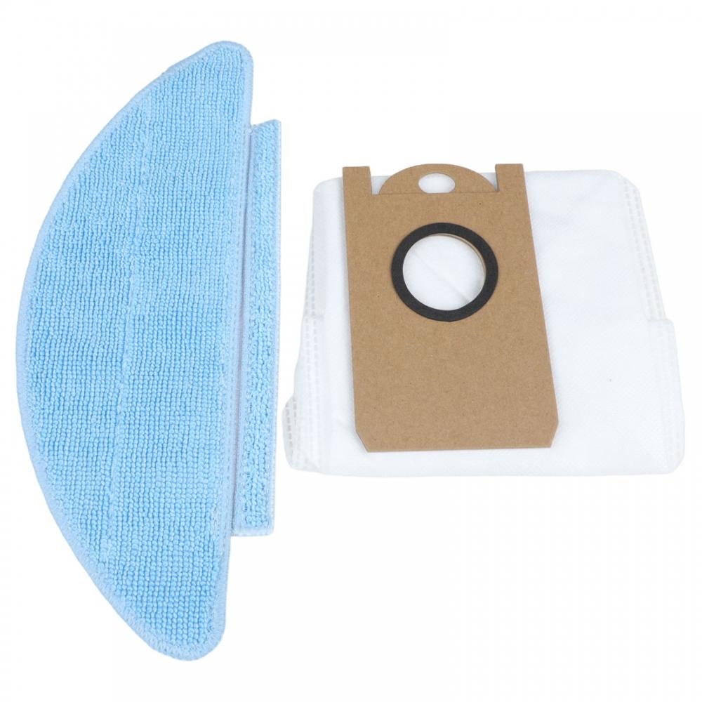 Dust Bags Kit Mop Cloths Kit Robot Vacuum Accessories Easy To Install Components
