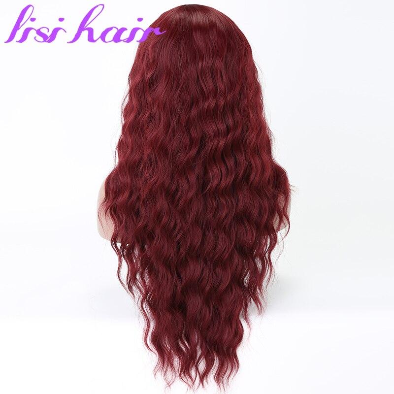 XINRAN Long Water Wave Hairstyle Wigs For Women Synthetic Hair High Temperature Fiber Average Size