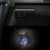 Car Glove Box USB HUB Docking Station 4-in-1 Multi Port Type C Splitter Adapter with Overcurrent Protection for Safety Use