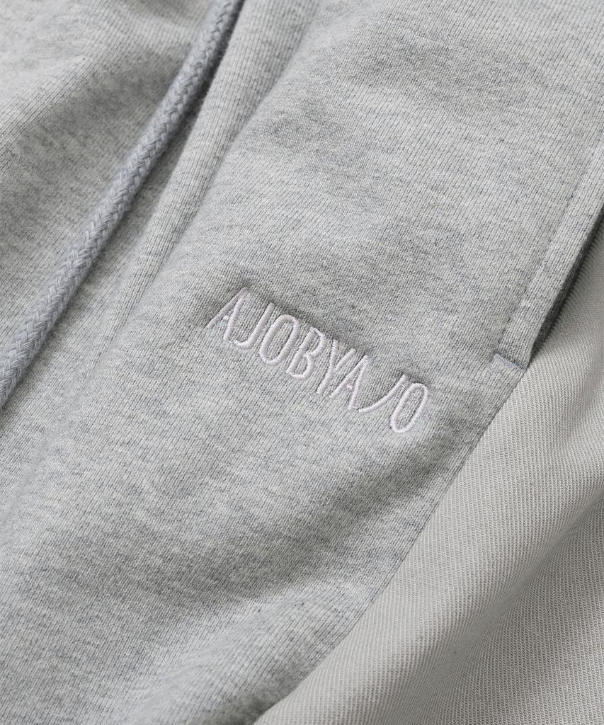 AJOBYAJO Dual Fabric Hybrid Pants [Melange Grey]