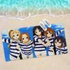 Аниме K-On Микрофибра Печатное Пляжное Полотенце Горный Туризм Йога Пляж Плавание Бег Впитывающее Мягкое Полотенце