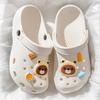 EVA Nurse Beach Hole Shoes Women's Summer Big Head Bear Cartoon New Thick-soled Outer Wear Versatile Bag Head Cool Slippers