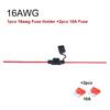 Waterproof Mini Small Medium Auto Fuse Holder 16/14/12/10AWG Car Blade Fuse wire cable 10A 20A 30A 50A fuse Power Socket Fuse Holders1