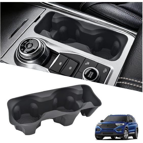 Подстаканник Erts Совместимый с Ford Explorer -2024 Аксессуары, Нескользящий Силиконовый Органайзер-Защита Подстаканника Центральной Консоли Для Explorer