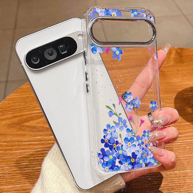 Мягкий ТПУ чехол для телефона Google Pixel 10 9 8 7 Pro Pixel 9 10 Pro XL 7A 8A 9A с принтом мелких цветов, противоударный, силиконовый, прозрачный