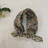 11 Maple Leaf Cotton Small Square Scarf Silk Scarf Korean Maple Leaf Small Fresh and Breathable Small Square Scarf Headband Decorative Accessors Scarf