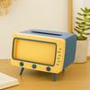 Creative Desktop TV Tissue Box Cover Retro Paper Storage Case Cell Phone Holder  Kitchen
