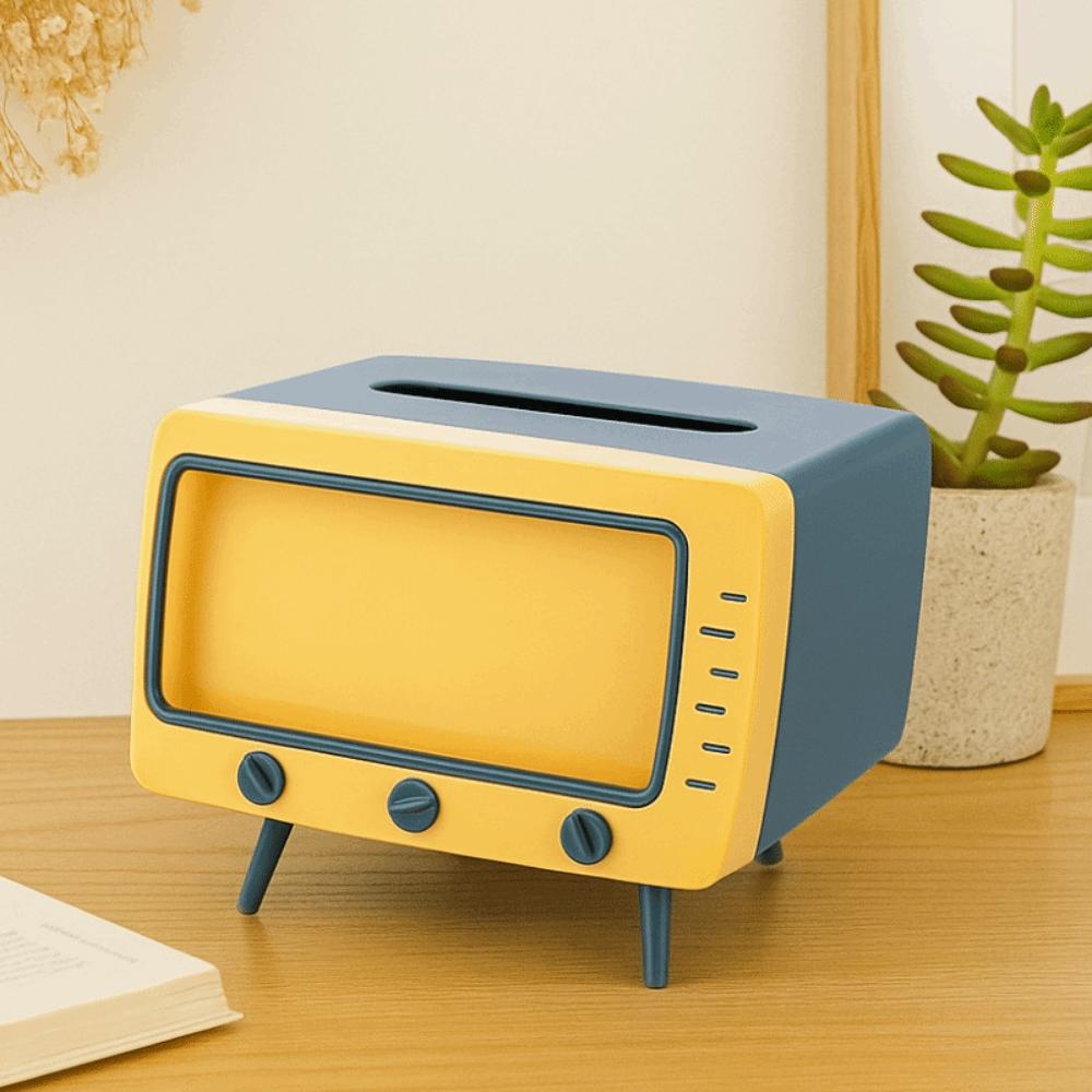 Multifunctional TV Tissue Box Cover Retro Paper Storage Case Tissue Organizer  Living Room