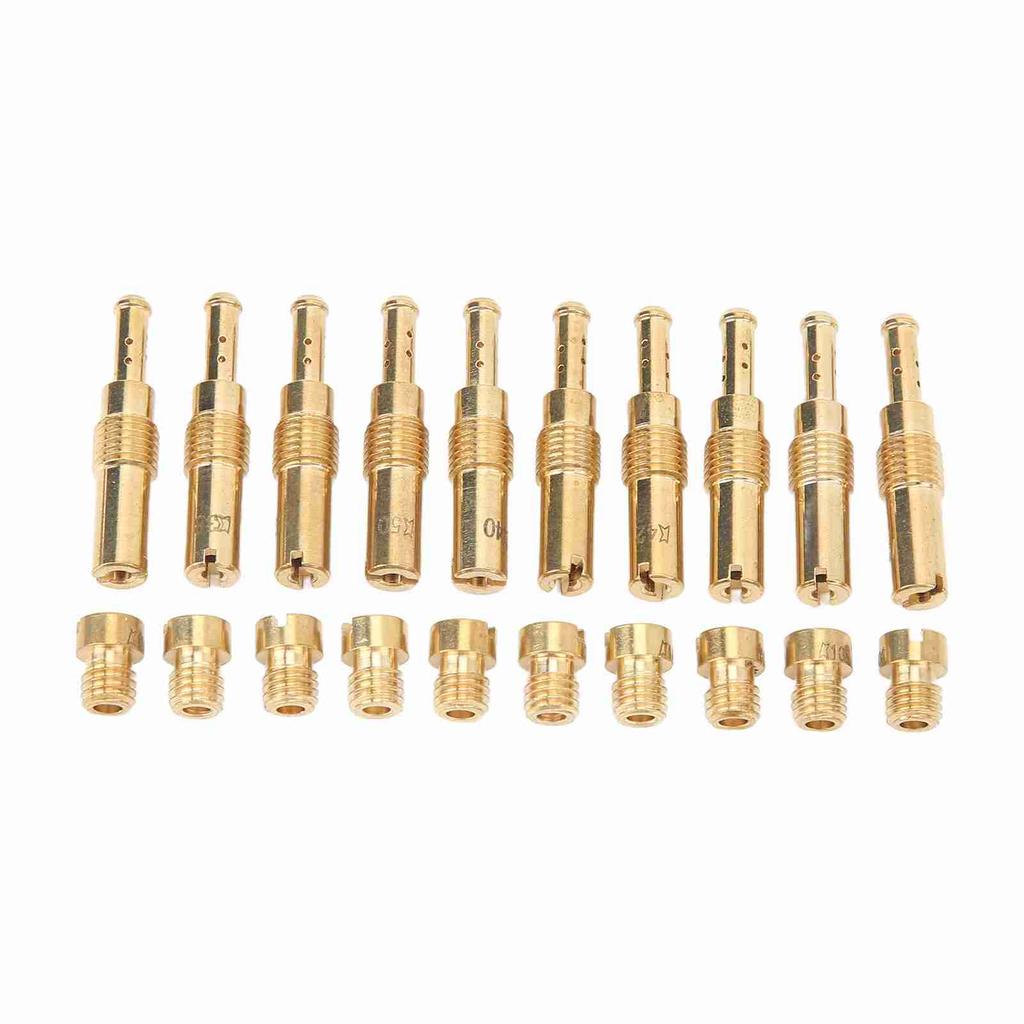 20 шт. набор главных жиклеров карбюратора металлические медленные жиклеры пилота карбюратор аксессуар замена для Keihin