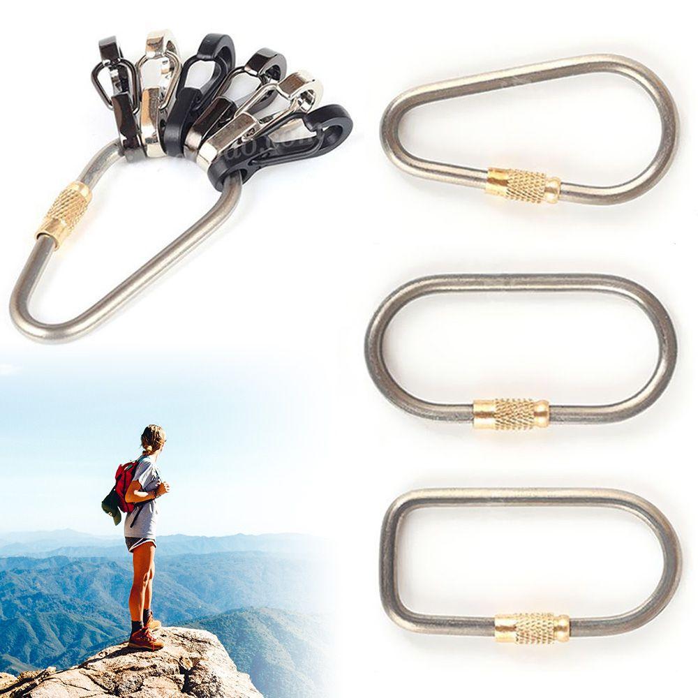 Buckle Backpack Buckle Outdoor Camping Carabiner TC4 Titanium Keychain Lightweight Hanging Buckle