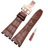Top Layer Genuine Leather Watch Strap for AP Audemars15400 Royal Oak Offshore Series Male 26mm Blue Black Brown Watchbands