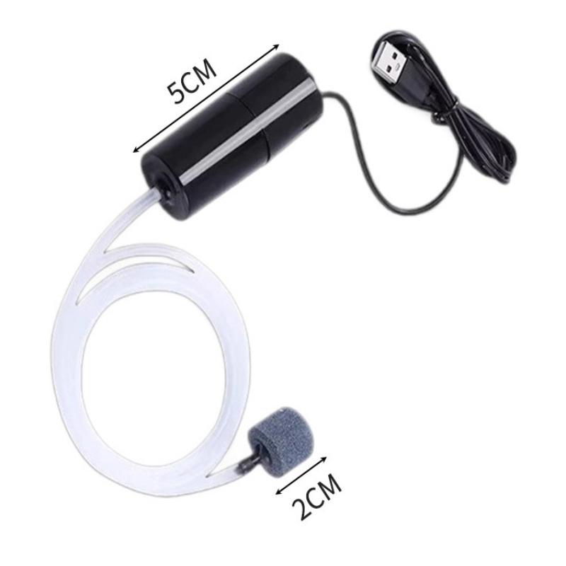 Тихий Аэратор Маленький Кислородный Насос Портативный Мини Зарядка от USB Аквариумный Насос для Кислорода Рыбоводство Аквариумные Принадлежности