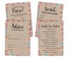 Inkdotpot Bachelorette Party Games Set Bundle Of 4(50 Sheets Each) W Miss To Mrs Gold Banner Rustic Kraft Floral Fun Bridal Shower Games