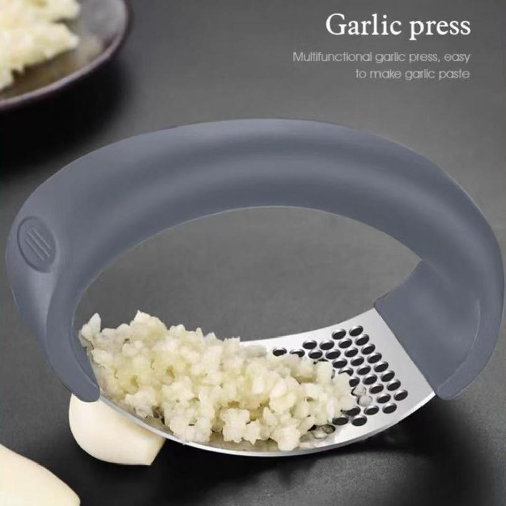 Пресс для чеснока из нержавеющей стали, ручной пресс для чеснока, кухонный пресс, соковыжималка для имбиря, инструменты для чеснока, кухонные аксессуары