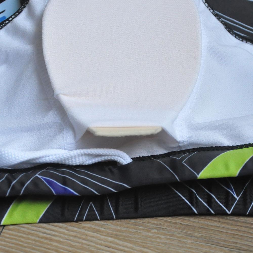 Men's Swim Brief Fashion Print Bikini Shorts with Removeable Pad Swimwear