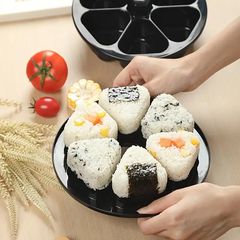 6 In 1 Triangle Rice Ball Sushi Lunch Box Japanese Sushi Mold for Making Seaweed Rice Roll Making Tool Mold