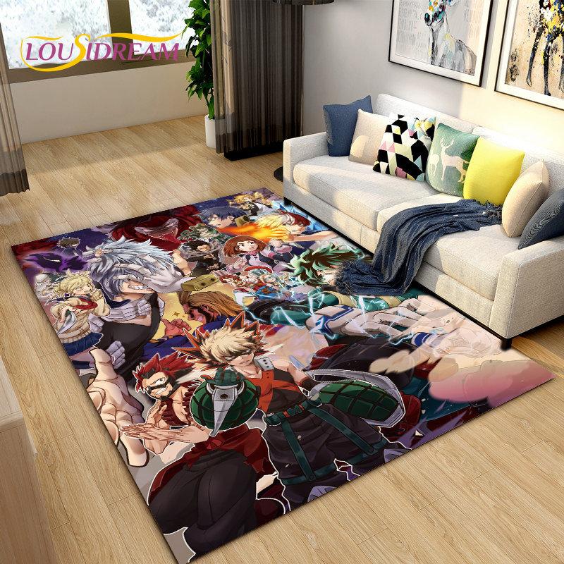 My Hero Academia, японский коврик в стиле аниме, коврик для гостиной, спальни, дивана, коврик для двери, детский нескользящий напольный коврик